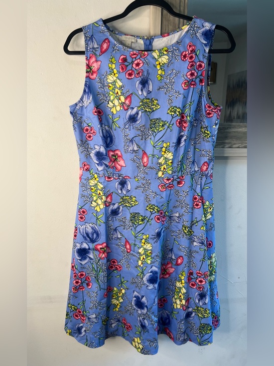 Talbots Dresses & Skirts - Talbots Blue Floral Sleeveless Dress